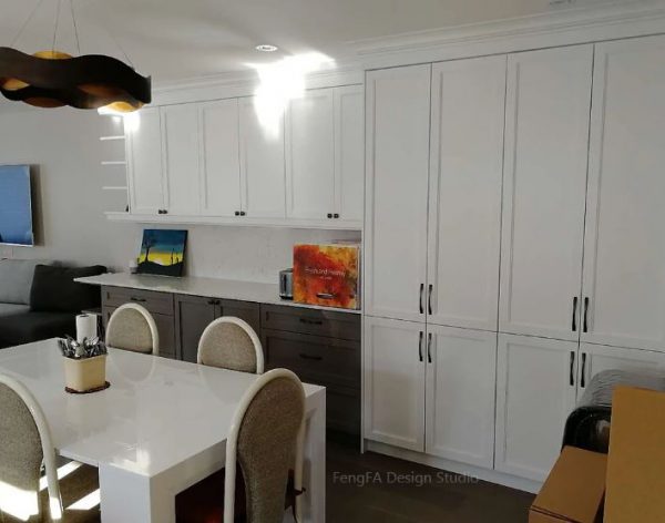 White built-ins Design