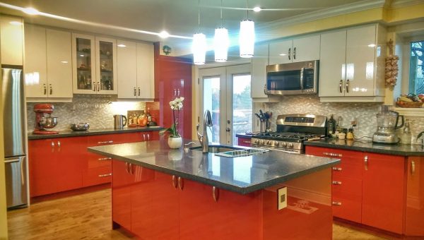 High gloss cabinets Design
