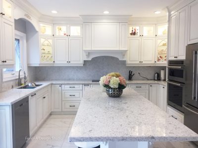 Traditional Style Kitchen - Corner Fish Door Cabinet