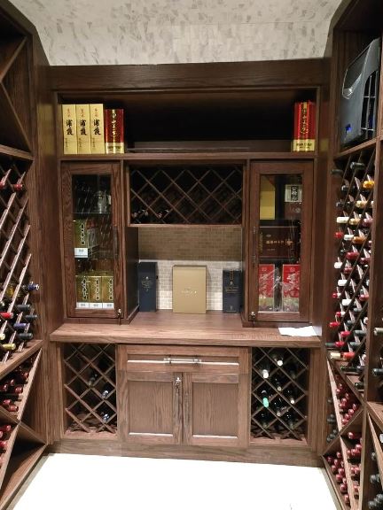 Classic style oak wine cellars