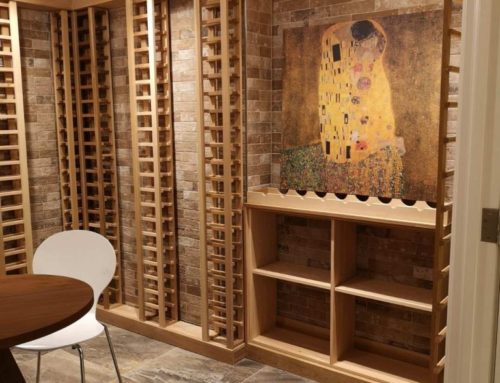 Clear cedar wine cellars