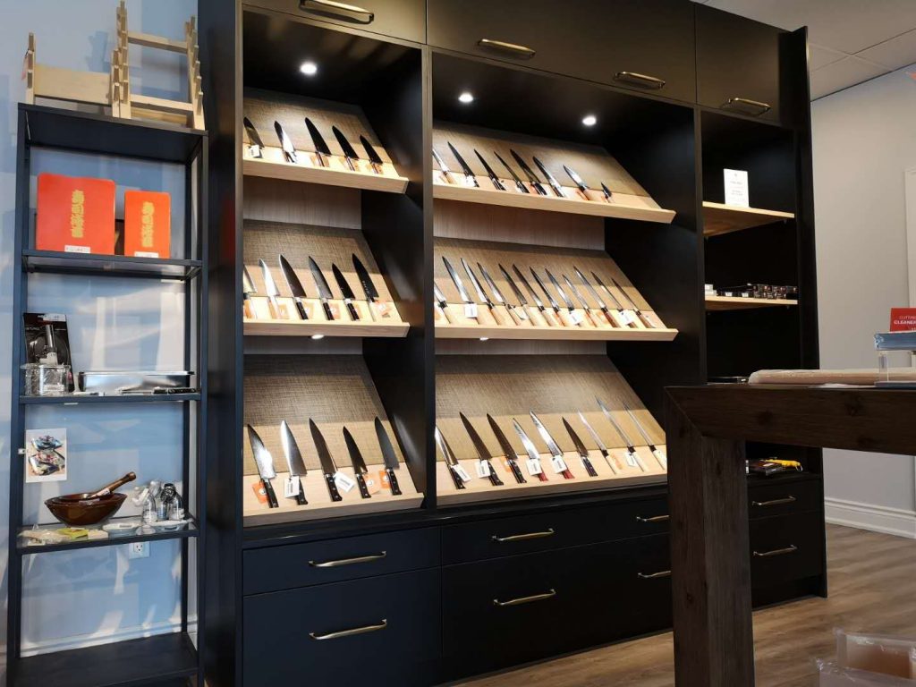 Diagonal Display Shelving and Floating Shelving