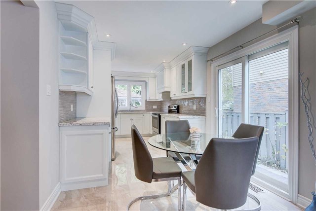 GTA Transitional Kitchen - Diagonal Floating Shelf