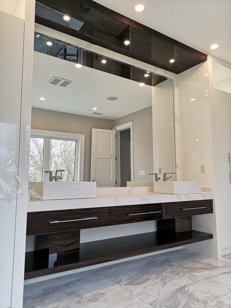Floating Vanity with Bottom Layer Board