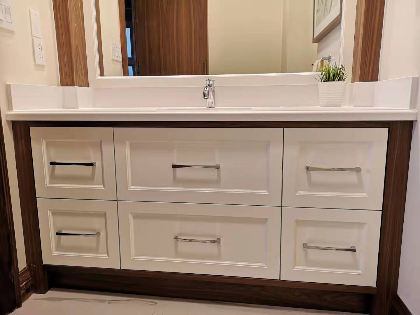 Walnut Vanity Frame