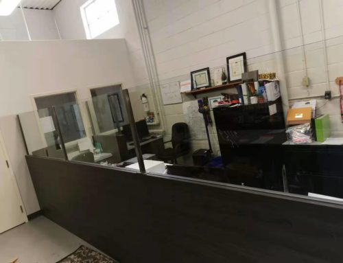 Commercial Receptionist Desk and Dividers