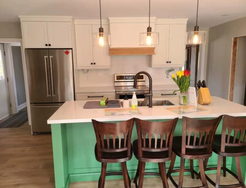 Green MDF kitchen